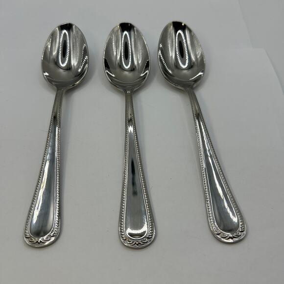 3 Oval Place Soups Spoon Swedish Lodge Lenox 7 1/4" Stainless 18/10 - Picture 1 of 8